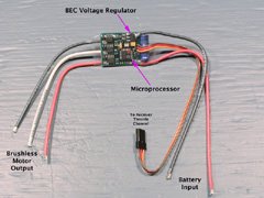 The Castle Creations Phoenix 25 brushless ESC provides a BEC when used with 5 to 10 cells.