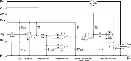 On/Off motor controller schematic.