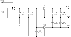 Retronome power supply schematic.