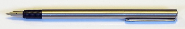 The Lamy ST, with the cap posted as shown here, is quite long.