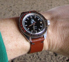 The Generalskie after replacing the dial with a cavalry one, and making a rustic strap.