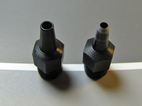 The 2.5mm punch on the left is as-purchased, whereas the 2mm punch on the right has been sharpened.