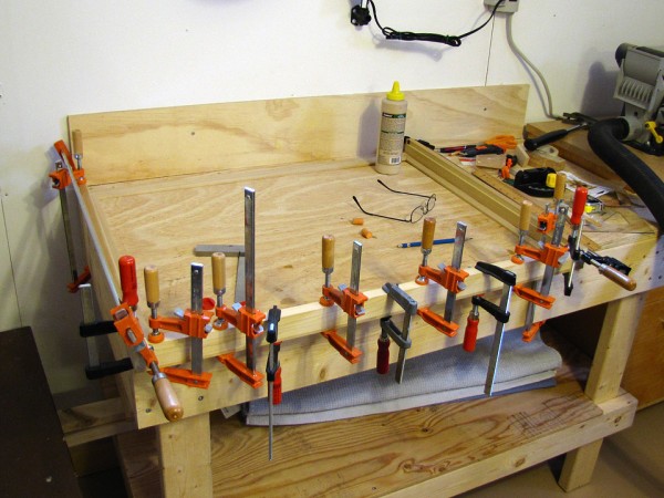 One can never have too many clamps.