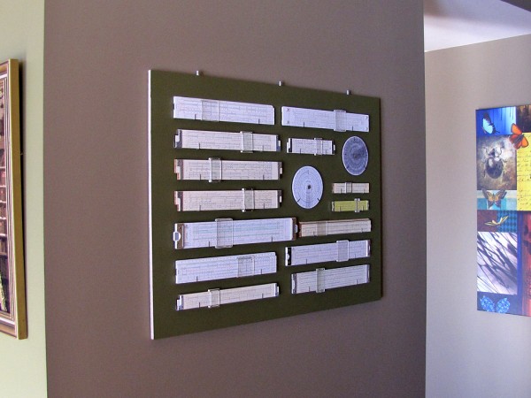 Slide rules back in place, ready for the frame.