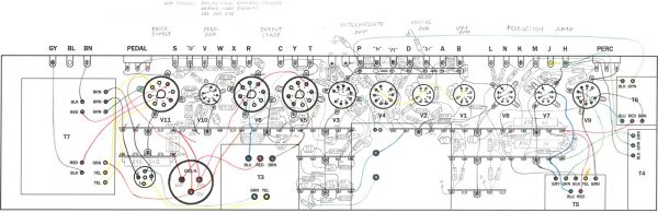 The completed wiring diagram, drawn full size.