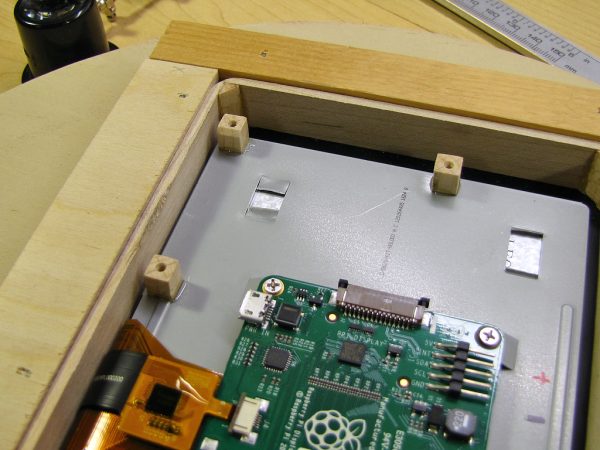 Once the epoxy had cured overnight, I unscrewed the Pi board.