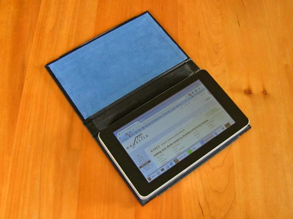 I made a hardcover case for my tablet, which will be the subject of another article.