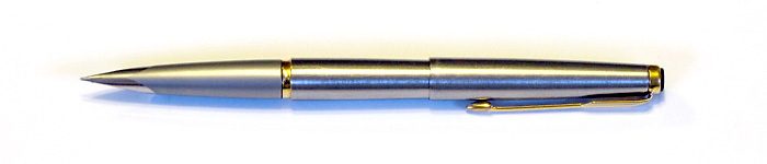 Parker 50 Falcon Flighter with an Integrated Fine Nib, from 1979.