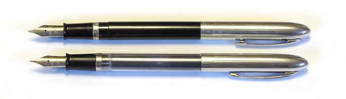Two Sheaffer Cartridge pens with Fine Stainless Steel Nibs, from 1954-1963.
