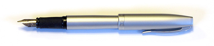 Sheaffer Javelin with a Stainless Steel Italic Nib (Originally Medium), from 2006.