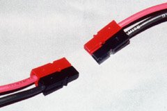 A set of Sermos connector pairs, lined up for connection.