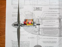 This Anthem dual-motor gearbox could be bolted directly to a glow engine mount, although I will probably install hardwood rails in the cowl sides instead.