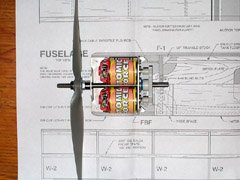 The Anthem gearbox fits exactly between the Sig Mid*Star 40's cowl sides. Very little work will be needed to replace the glow engine with electric power.