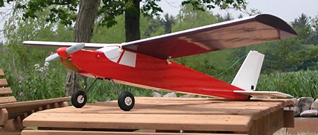 The dark-colored wing underside makes it easy to tell from a distance which way is up, even when the model is inverted.