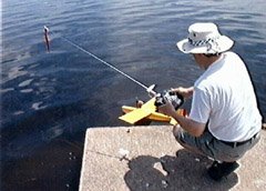 Preparing for the first successful water take-off.