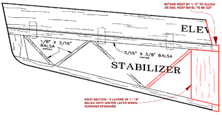 V-tail construction plan.