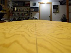 A look down the completed line, drawn with an extra fine Sharpie.