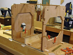 F-3, F-9, and F-4 fastened to the bench.