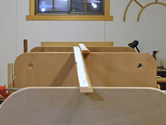A board across the tail of the fuselage sides helps for checking that there is no twist.