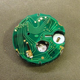 Below the insulator is the circuit board.