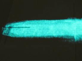 Lumed labels in the dark.