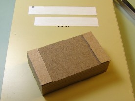 This sanding block was used between coats to ensure a level result.