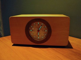 The Vortix Wake-O-Matic, a retro styled analog musical sunrise alarm clock.