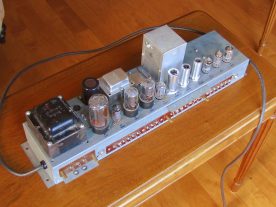 The finished amplifier, ready for reinstallation in the organ.