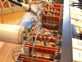 Most of the resistors on the switches were readily accessible.