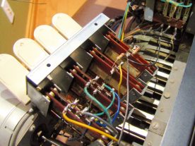 Some switch blocks had to be unmounted to access parts on the bottom.
