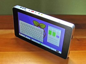 A homemade compact Raspberry Pi based tablet.