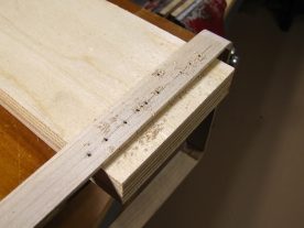 Each hole was first drilled with a 2mm bit to create pilot holes.